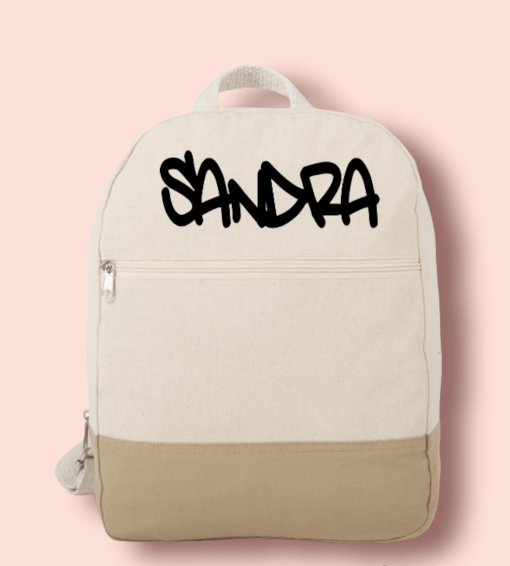 Sac à dos en coton personnalisable