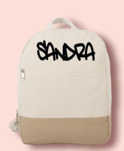 Sac à dos en coton personnalisable