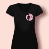 T_shirt col v femme